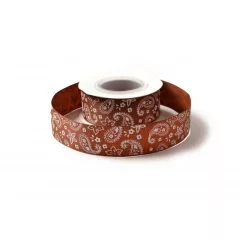 Hippi mintás ripsz szalag / 2,5cm x 10y   03#