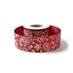 Hippi mintás ripsz szalag / 4cm x 10y  01#