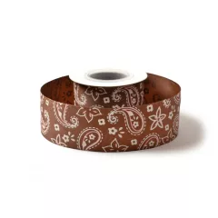 Hippi mintás ripsz szalag / 4cm x 10y  03#