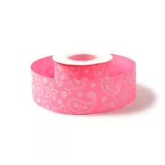 Hippi mintás ripsz szalag / 4cm x 10y  04#
