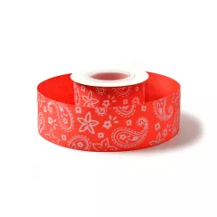Hippi mintás ripsz szalag / 4cm x 10y  05#