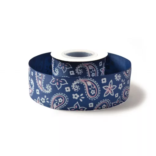 Hippi mintás ripsz szalag / 4cm x 10y 06#