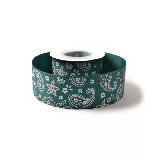 Hippi mintás ripsz szalag / 4cm x 10y  07#