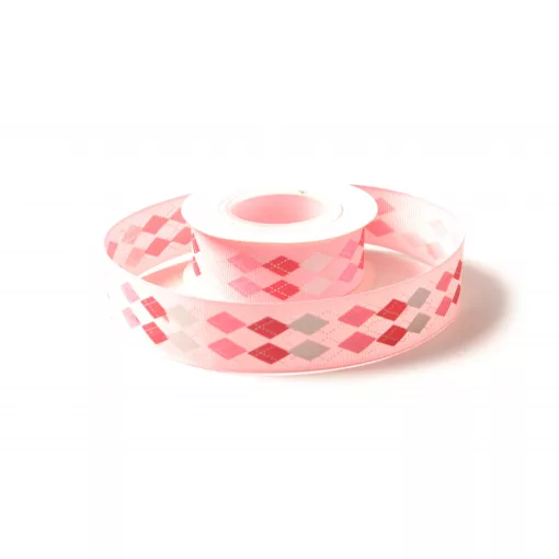 Káró mintás ripsz szalag / 2,5cm x 10y  03#