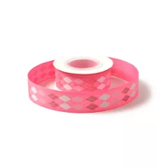 Káró mintás ripsz szalag / 2,5cm x 10y  04#