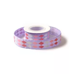 Káró mintás ripsz szalag / 2,5cm x 10y  07#