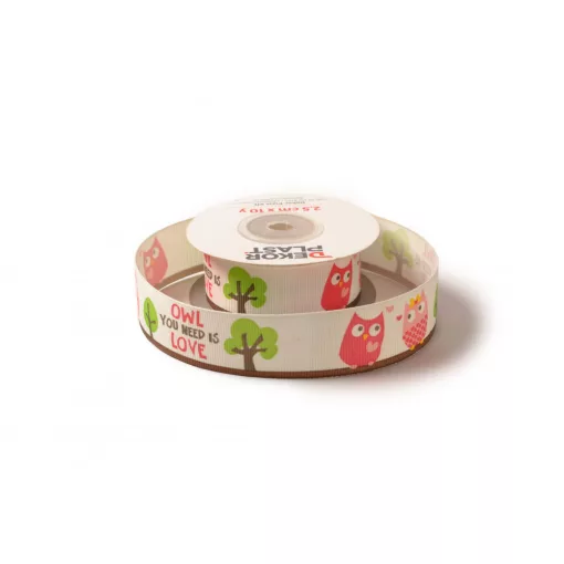 Mintás ripsz szalag / 2,5cm x 10y   80#
