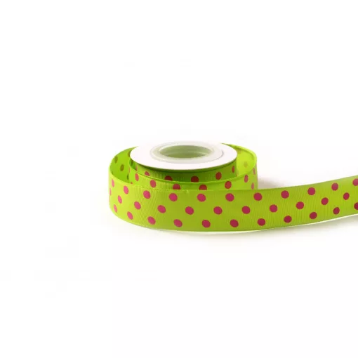 Pöttyös ripsz szalag / 2,5cm x 20y   16#