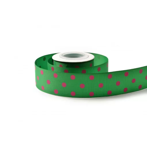 Pöttyös ripsz szalag / 4cm x 20y   15#