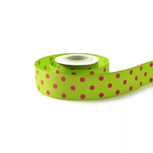 Pöttyös ripsz szalag / 4cm x 20y  16#