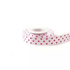 Pöttyös szatén szalag / 2,5cm x 10y   01#