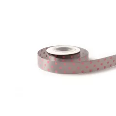 Pöttyös szatén szalag / 2,5cm x 10y   04#
