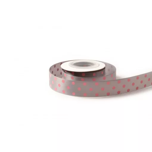 Pöttyös szatén szalag / 2,5cm x 10y   04#