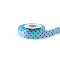 Pöttyös szatén szalag / 2,5cm x 10y   06# Pöttyös szatén szalag / 2,5cm x 10y   06#