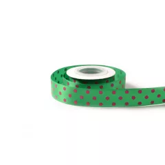 Pöttyös szatén szalag / 2,5cm x 10y   07#