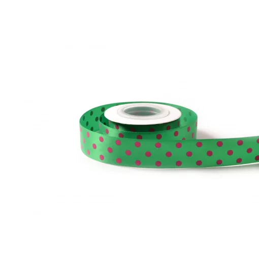 Pöttyös szatén szalag / 2,5cm x 10y   07#