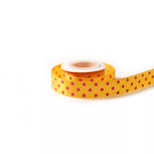 Pöttyös szatén szalag / 2,5cm x 10y   08#