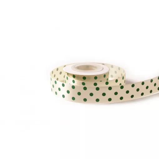 Pöttyös szatén szalag / 2,5cm x 10y   13#