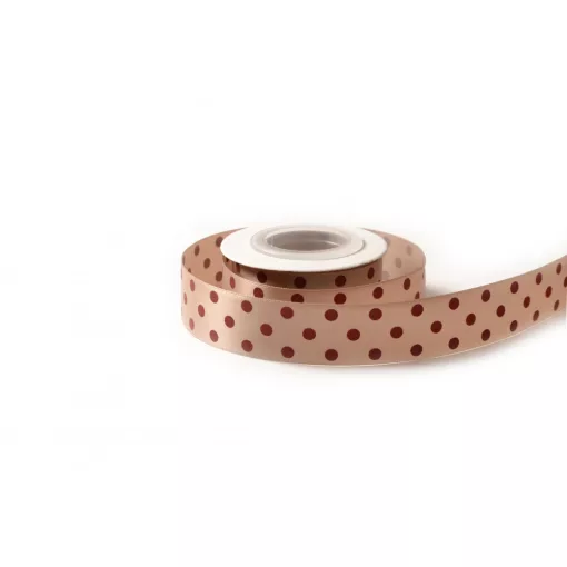 Pöttyös szatén szalag / 2,5cm x 10y   15#