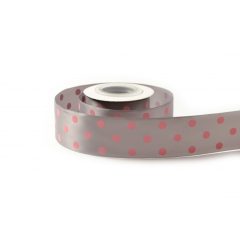 Pöttyös szatén szalag / 4cm x 10y   04#