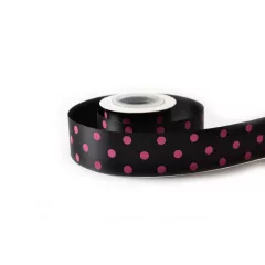 Pöttyös szatén szalag / 4cm x 10y   05#