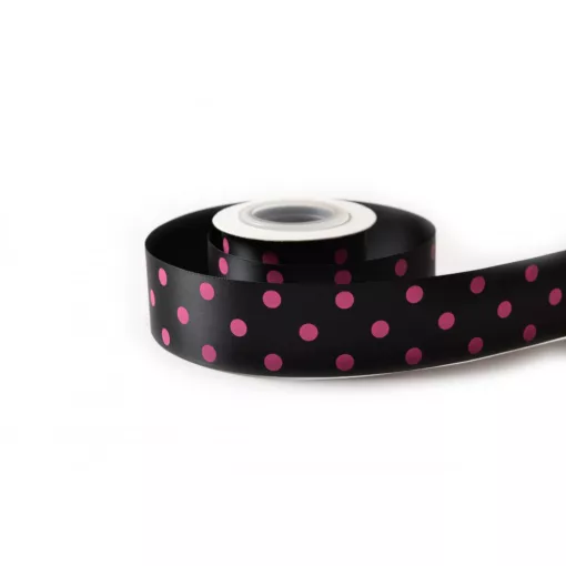 Pöttyös szatén szalag / 4cm x 10y   05#