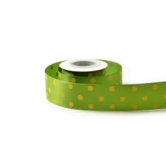 Pöttyös szatén szalag / 4cm x 10y   12/2#