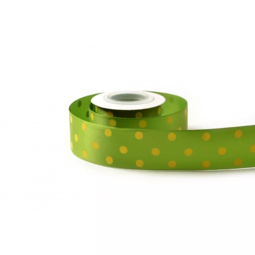 Pöttyös szatén szalag / 4cm x 10y   12/2#