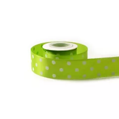 Pöttyös szatén szalag / 4cm x 10y   12#