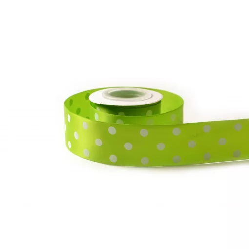 Pöttyös szatén szalag / 4cm x 10y   12#