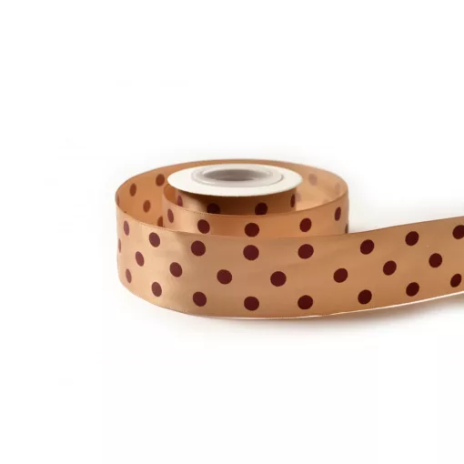 Pöttyös szatén szalag / 4cm x 10y     15#