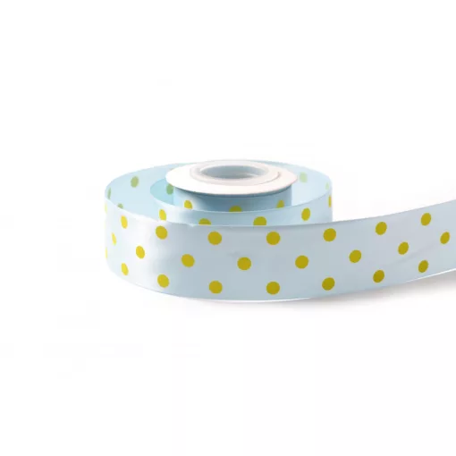 Pöttyös szatén szalag / 4cm x 10y   17#
