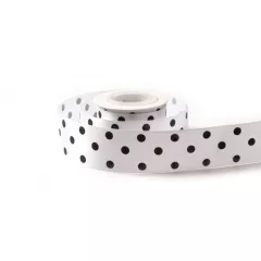 Pöttyös szatén szalag / 4cm x 10y   19#