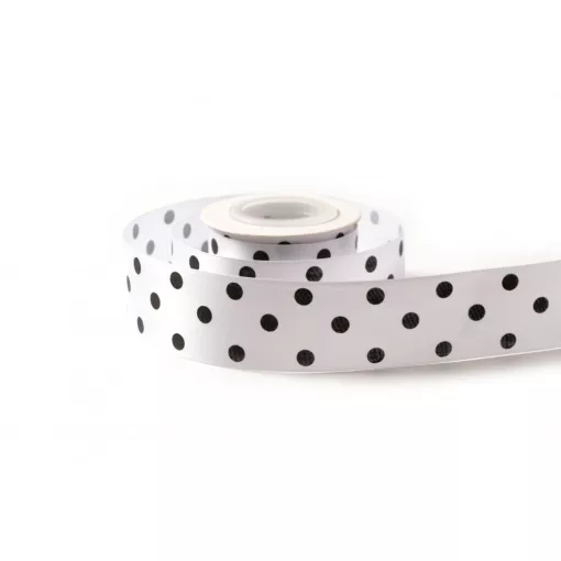 Pöttyös szatén szalag / 4cm x 10y   19#