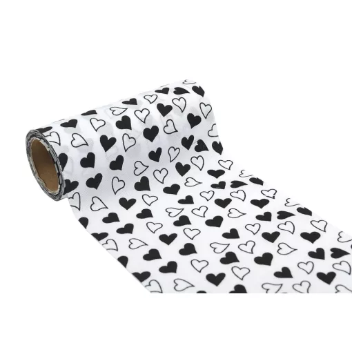 Szív mintás tekercs 12cm x 4.5m