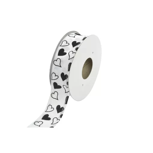 Szív mintás szalag 2.5cm x 9.1m