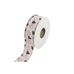 Szív mintás szalag 2.5cm x 9.1m