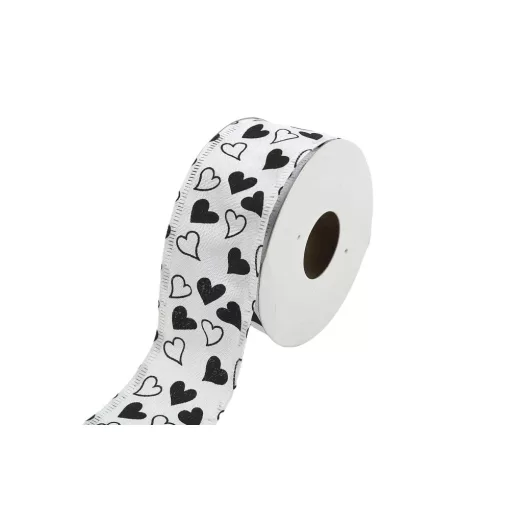 Szív mintás szalag 4cm x 9.1m