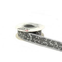 Szatén csipkés szélű, textil szalag 2,5cm x 10y