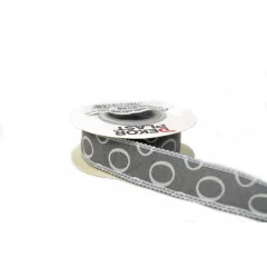 Szatén csipkés szélű, textil szalag 2,5cm x 10y