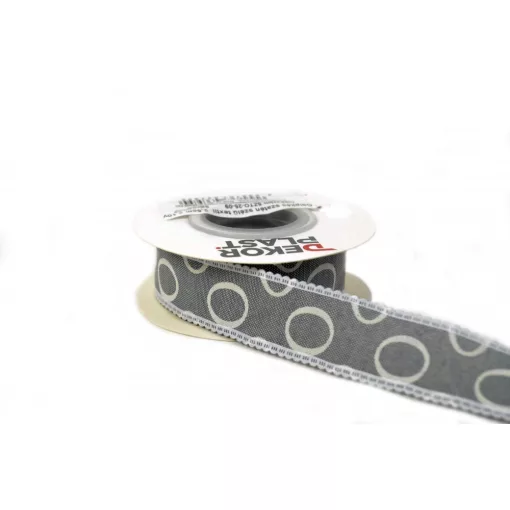 Szatén csipkés szélű, textil szalag 2,5cm x 10y