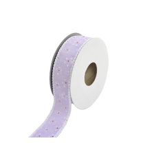 Csipkés szatén szélű, textil szalag 2,5cm x 10y
