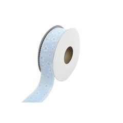 Csipkés szatén szélű, textil szalag 2,5cm x 10y