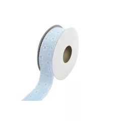 Csipkés szatén szélű, textil szalag 2,5cm x 10y