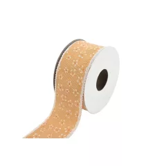 Csipkés szatén szélű, textil szalag 4cm x 10y
