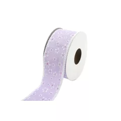 Csipkés szatén szélű, textil szalag 4cm x 10y