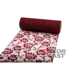 Rózsás csipke tekercs / 22cm x 10y  12#