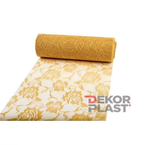 Rózsás csipke tekercs / 22cm x 10y  15#